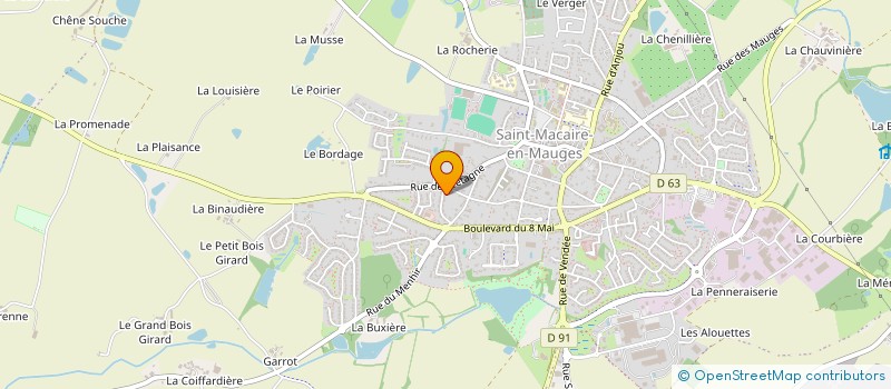 localisation de l'entreprise MONSIEUR VALENTIN BAUDON  SEVREMOINE