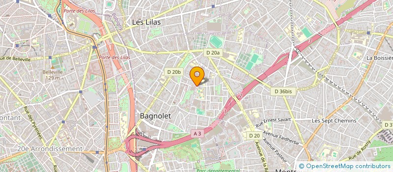 localisation de l'entreprise MONSIEUR VALENTIN BEAUFILS à BAGNOLET
