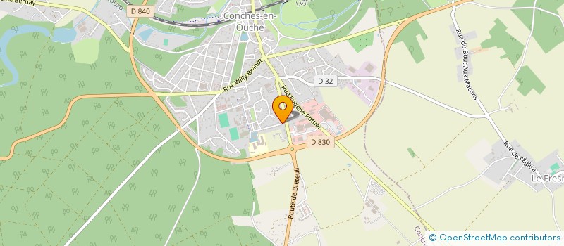 localisation de l'entreprise MONSIEUR VALENTIN BEAUTIER  CONCHES-EN-OUCHE