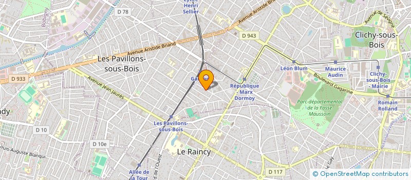 localisation de l'entreprise MONSIEUR VALENTIN BELLANGER  LIVRY-GARGAN