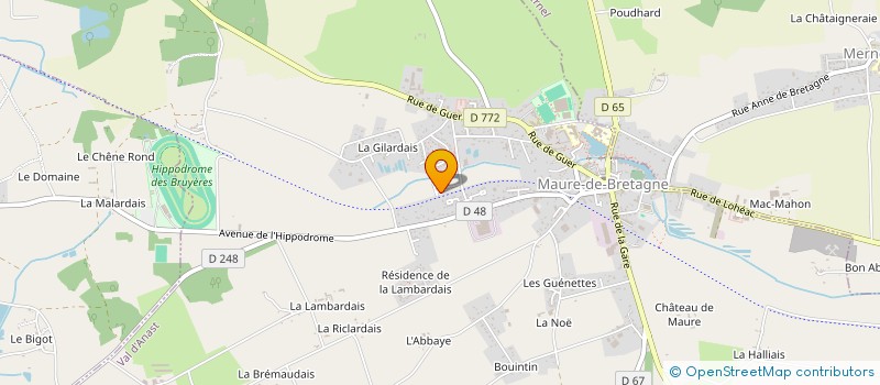 localisation de l'entreprise MONSIEUR VALENTIN BELLANGER  VAL D'ANAST