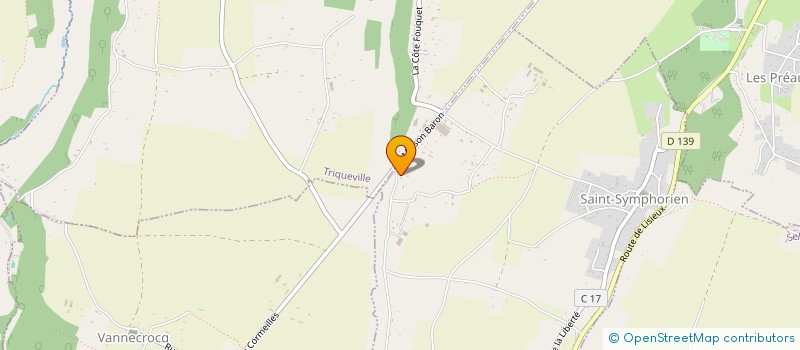 localisation de l'entreprise MONSIEUR VALENTIN BELLEC  SAINT-SYMPHORIEN