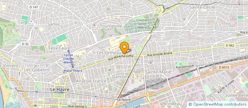 localisation de l'entreprise MONSIEUR VALENTIN BENARD  LE HAVRE