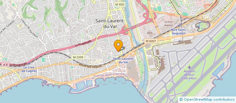 localisation de l'entreprise MONSIEUR VALENTIN BENEDET  SAINT-LAURENT-DU-VAR