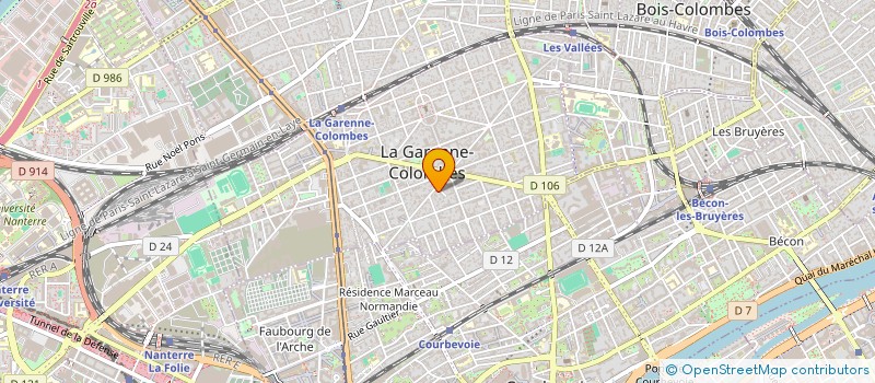 localisation de l'entreprise MONSIEUR VALENTIN BENGUERBI  LA GARENNE-COLOMBES