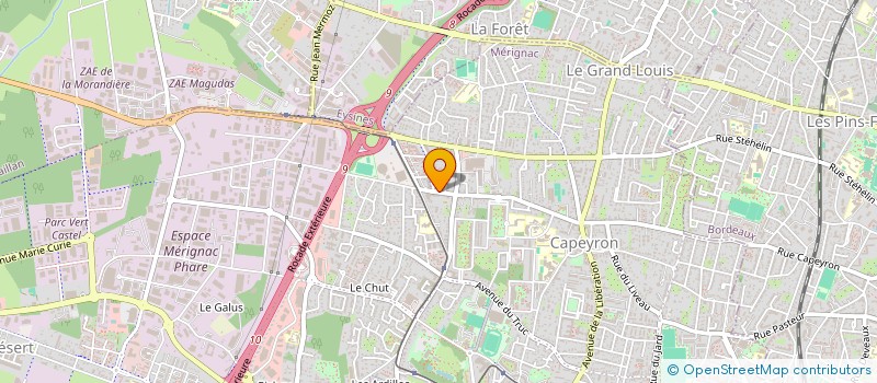 localisation de l'entreprise MONSIEUR VALENTIN BERES  MERIGNAC