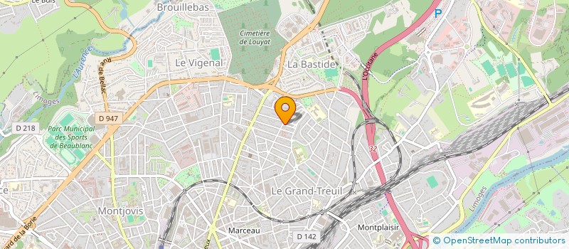 localisation de l'entreprise MONSIEUR VALENTIN BERGER à LIMOGES