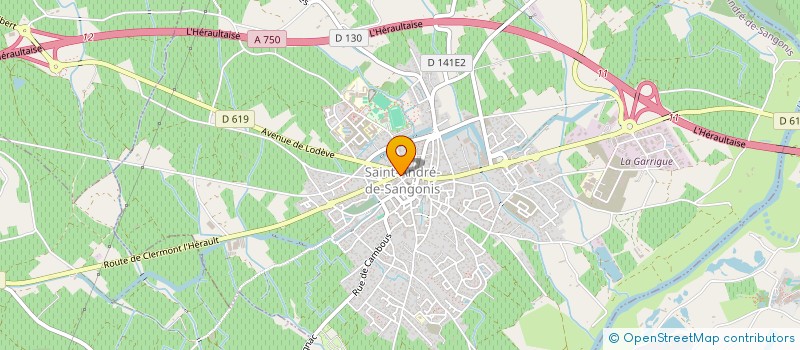 localisation de l'entreprise MONSIEUR VALENTIN BERNARD à SAINT-ANDRE-DE-SANGONIS