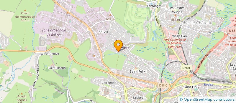 localisation de l'entreprise MONSIEUR VALENTIN BERTRAND  RODEZ