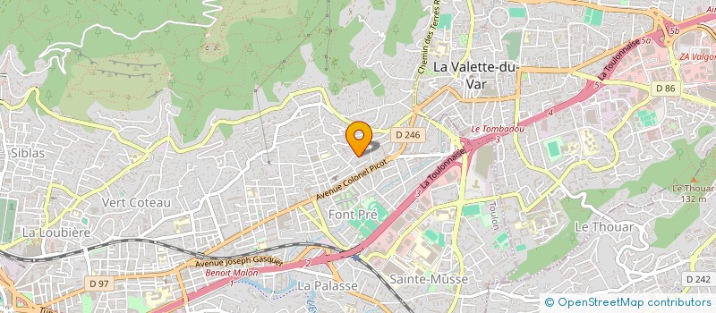 localisation de l'entreprise MONSIEUR VALENTIN BIELECKI  TOULON