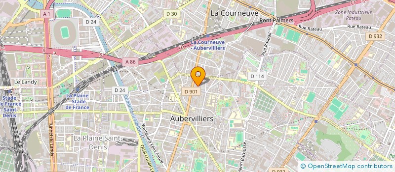 localisation de l'entreprise MONSIEUR VALENTIN BIGEL  AUBERVILLIERS