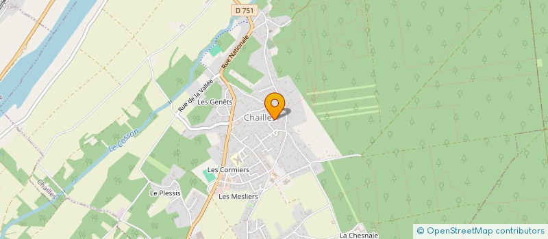 localisation de l'entreprise MONSIEUR VALENTIN BIGOT  CHAILLES