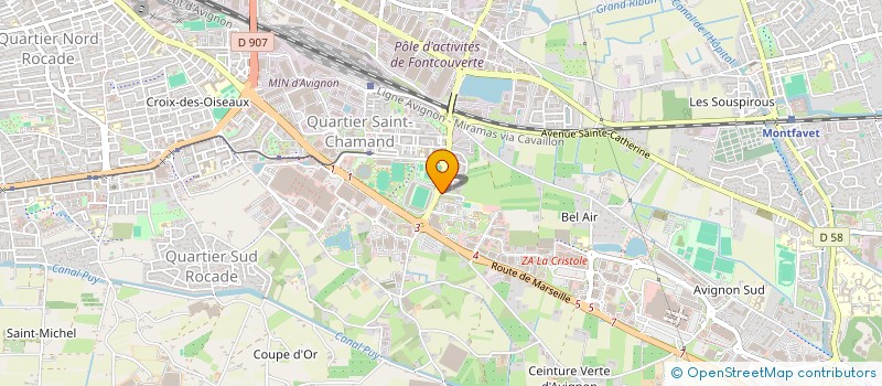 localisation de l'entreprise MONSIEUR VALENTIN BONNET  AVIGNON