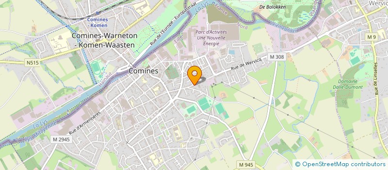 localisation de l'entreprise MONSIEUR VALENTIN BOSSUYT  COMINES