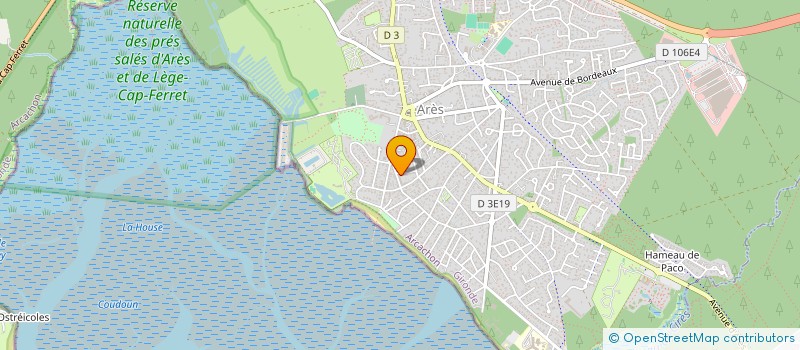 localisation de l'entreprise MONSIEUR VALENTIN BOUILLARD  ARES