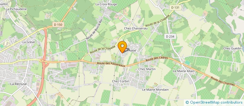 localisation de l'entreprise MONSIEUR VALENTIN BOULAIRE à CHANIERS