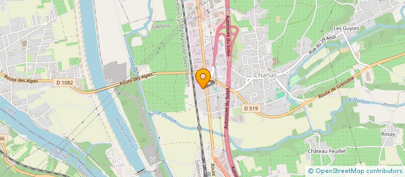 localisation de l'entreprise MONSIEUR VALENTIN BOURSON  CHANAS