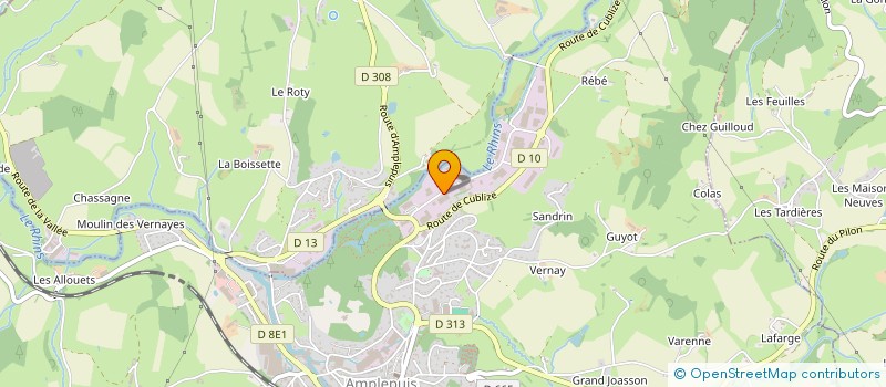 localisation de l'entreprise MONSIEUR VALENTIN BOUTEILLE  AMPLEPUIS