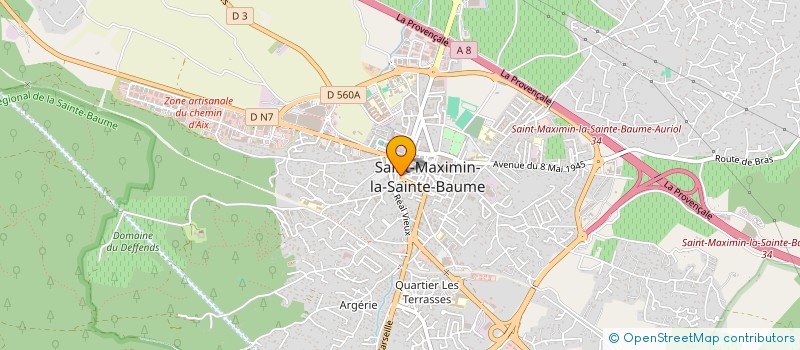 localisation de l'entreprise MONSIEUR VALENTIN BRANCHE à SAINT-MAXIMIN-LA-SAINTE-BAUME
