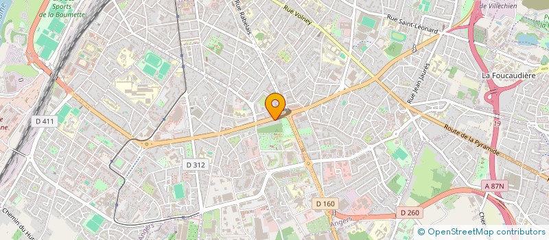 localisation de l'entreprise MONSIEUR VALENTIN BRANCHEREAU à ANGERS
