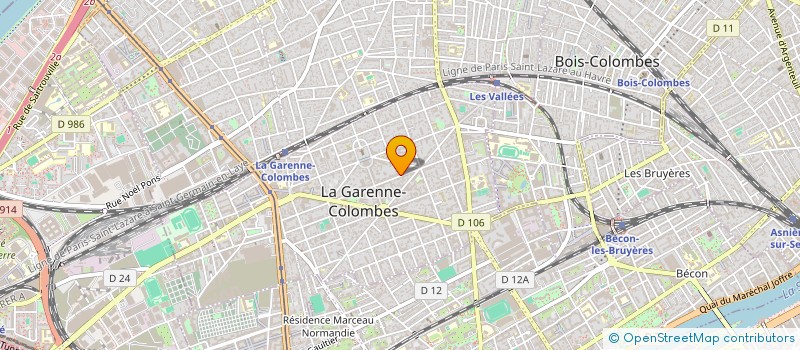 localisation de l'entreprise MONSIEUR VALENTIN BRIAND à LA GARENNE-COLOMBES
