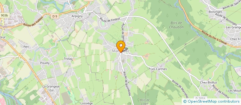 localisation de l'entreprise MONSIEUR VALENTIN BRIDEL  MARCELLAZ