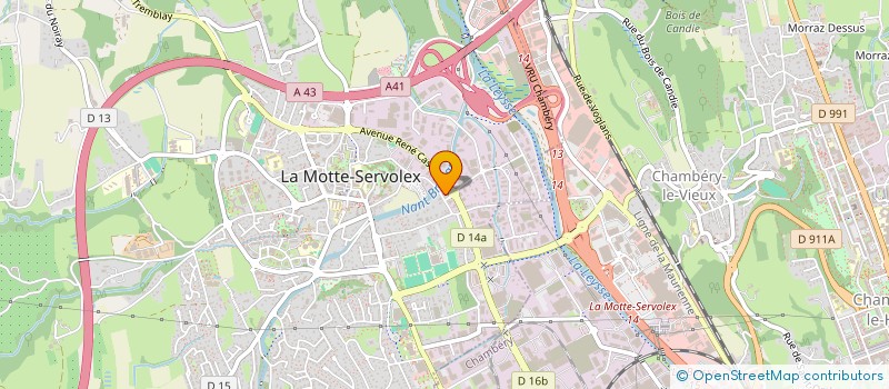 localisation de l'entreprise MONSIEUR VALENTIN BRIERE  LA MOTTE-SERVOLEX