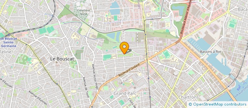 localisation de l'entreprise MONSIEUR VALENTIN BRUNE  LE BOUSCAT