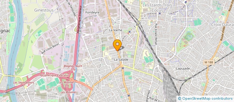 localisation de l'entreprise MONSIEUR VALENTIN BRUNIER  TOULOUSE