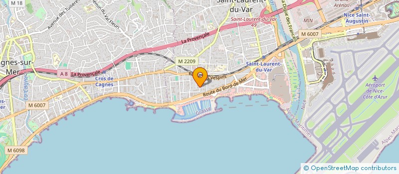 localisation de l'entreprise MONSIEUR VALENTIN BRUNIER  SAINT-LAURENT-DU-VAR