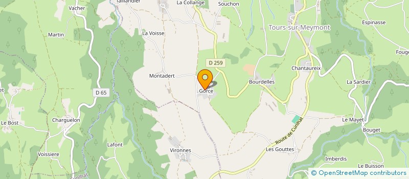 localisation de l'entreprise MONSIEUR VALENTIN CAMBRAY  TOURS-SUR-MEYMONT