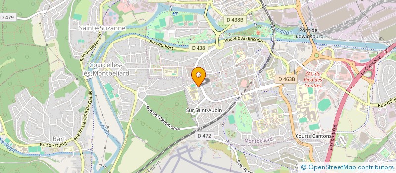 localisation de l'entreprise MONSIEUR VALENTIN CAPUOZZO  MONTBELIARD