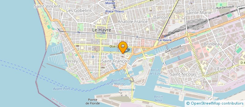 localisation de l'entreprise MONSIEUR VALENTIN CARDON  LE HAVRE