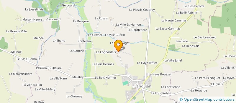 localisation de l'entreprise MONSIEUR VALENTIN CARESMEL  LANDUJAN