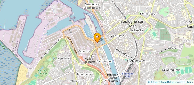 localisation de l'entreprise MONSIEUR VALENTIN CARPENTIER à BOULOGNE-SUR-MER