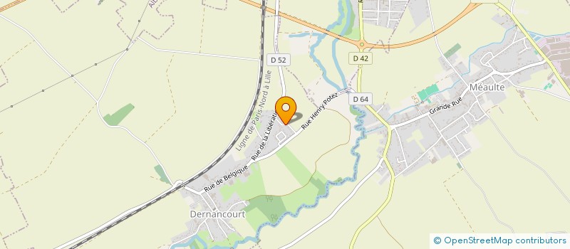 localisation de l'entreprise MONSIEUR VALENTIN CAUBLOT  DERNANCOURT