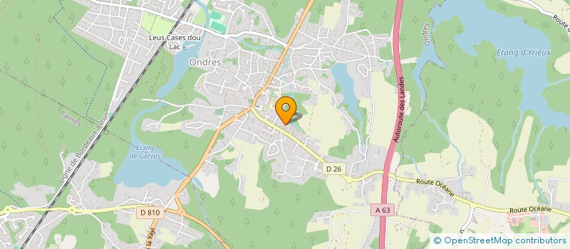 localisation de l'entreprise MONSIEUR VALENTIN CAZENEUVE  ONDRES