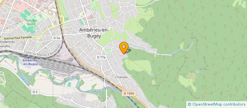 localisation de l'entreprise MONSIEUR VALENTIN CELLE  AMBERIEU-EN-BUGEY