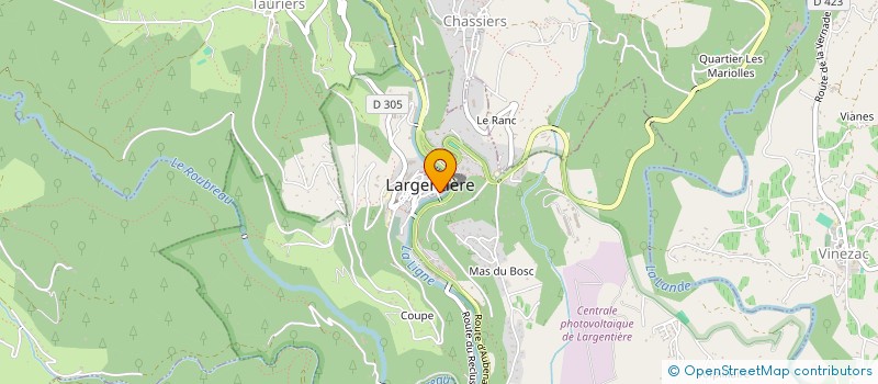 localisation de l'entreprise MONSIEUR VALENTIN CESA à LARGENTIERE