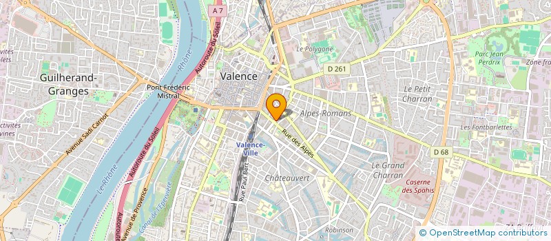 localisation de l'entreprise MONSIEUR VALENTIN CHABANAL à VALENCE
