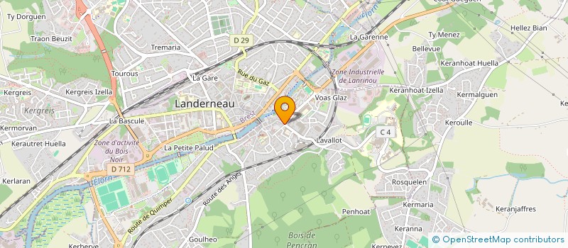 localisation de l'entreprise MONSIEUR VALENTIN CHAFFAUGEAN  LANDERNEAU