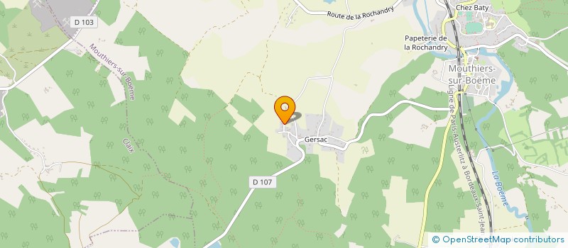 localisation de l'entreprise MONSIEUR VALENTIN CHAGNAUD  MOUTHIERS-SUR-BOEME