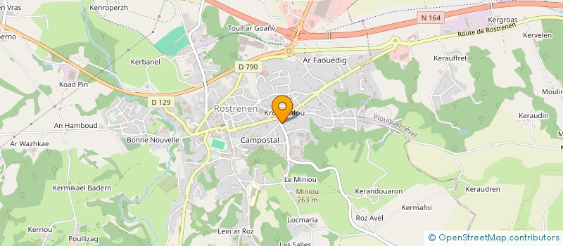 localisation de l'entreprise MONSIEUR VALENTIN CHAMARD-BOIS à ROSTRENEN