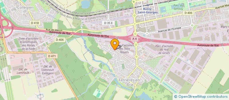 localisation de l'entreprise MONSIEUR VALENTIN CHANTELOUBE  FERRIERES-EN-BRIE