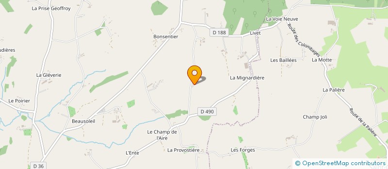 localisation de l'entreprise MONSIEUR VALENTIN CHAPON  SAINT-CYR-DU-BAILLEUL