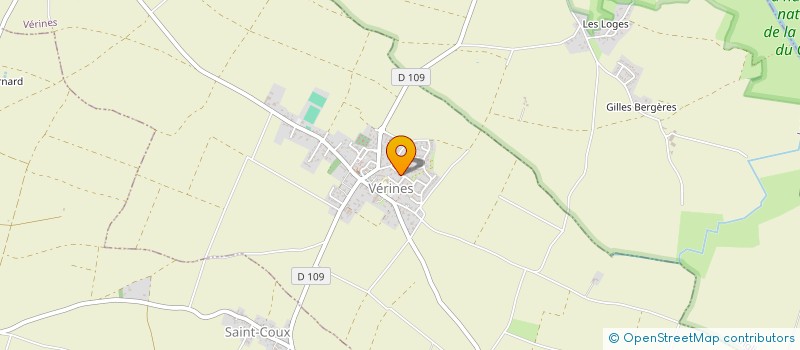 localisation de l'entreprise MONSIEUR VALENTIN CHARPENTIER  VERINES