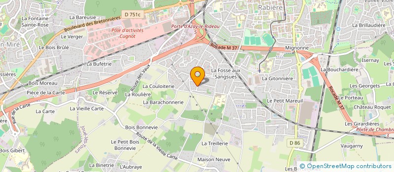 localisation de l'entreprise MONSIEUR VALENTIN CHATEVAIRE  JOUE-LES-TOURS