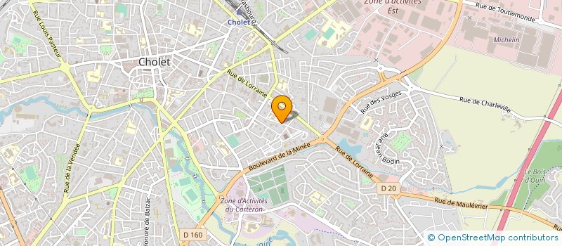 localisation de l'entreprise MONSIEUR VALENTIN CHIRON à CHOLET