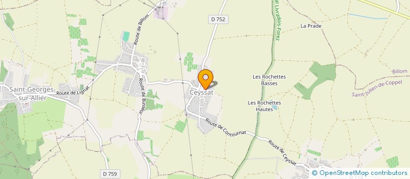 localisation de l'entreprise MONSIEUR VALENTIN CIERGE  COURNON D AUVERGNE