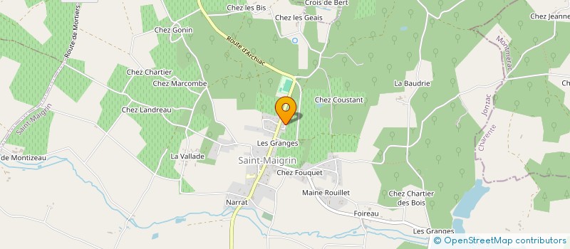 localisation de l'entreprise MONSIEUR VALENTIN COLIN  JONZAC